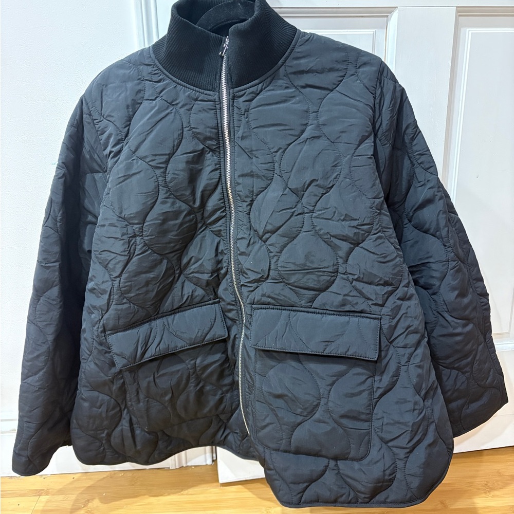 H&M Black Quilted Puffer Jacket
